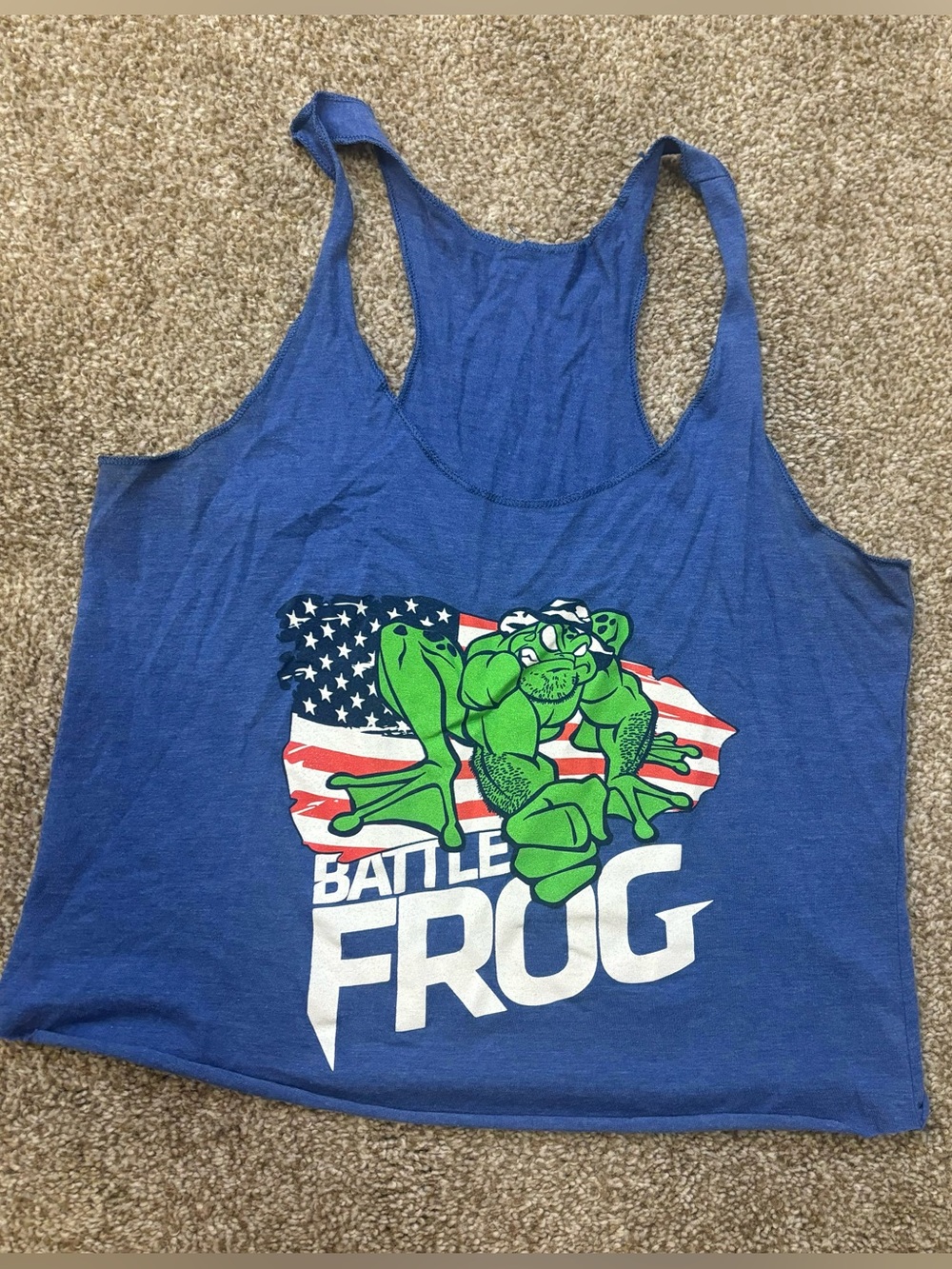 Battle Frog Blue Graphic Tank Top